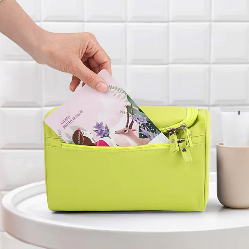 Portable Travel Toiletry And Makeup Bag, Travel Essentials Organizer Bag, Multi Compartment Travel Organizer, Travel Makeup Organizer Bag