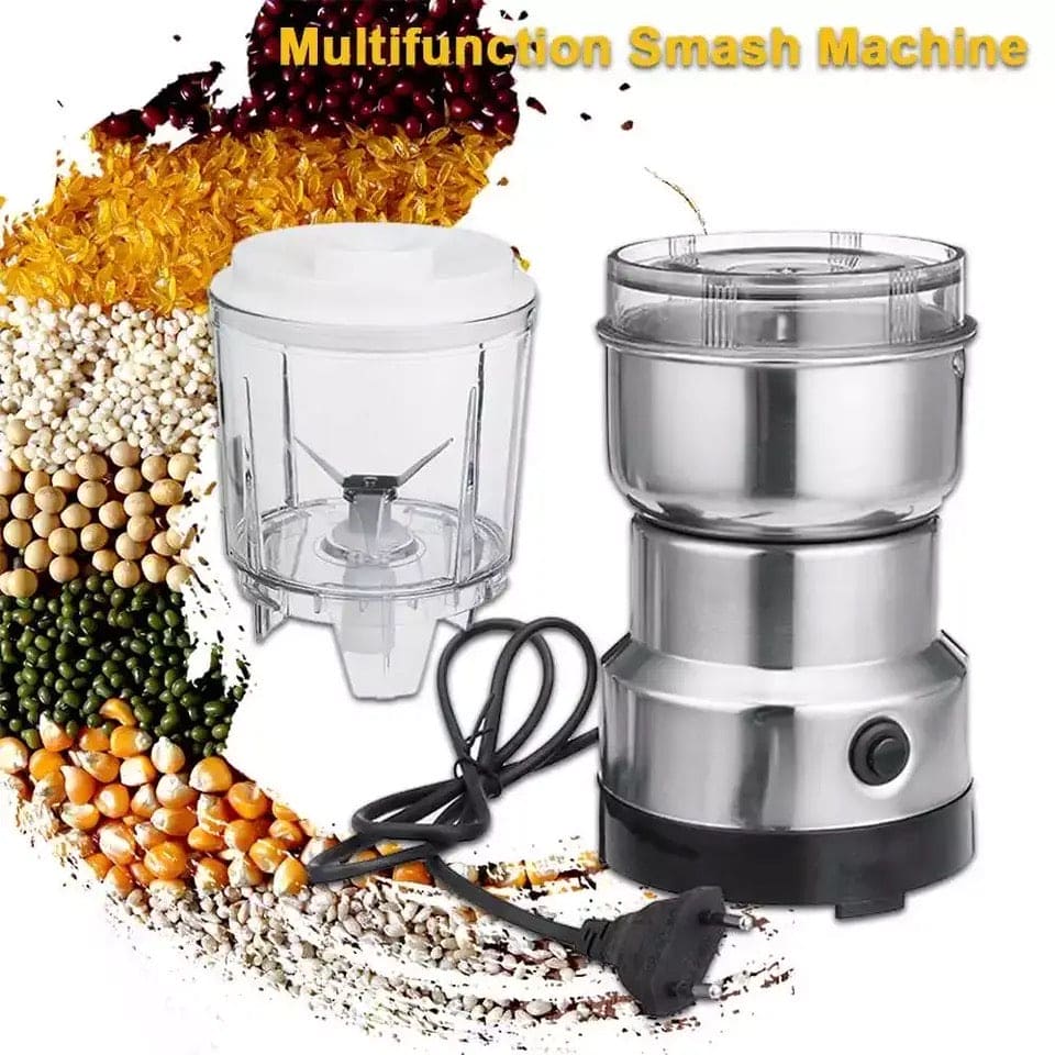 Nima Electric Grinder Blender, Portable Mini Electric Coffee Grinder, Spice Pepper Juicing Grinder, Kitchen Grain Machine, Multifunctional Smash Machine, Bowl Blender And Grain Mixer, Stainless Steel Mini Grain Mill
