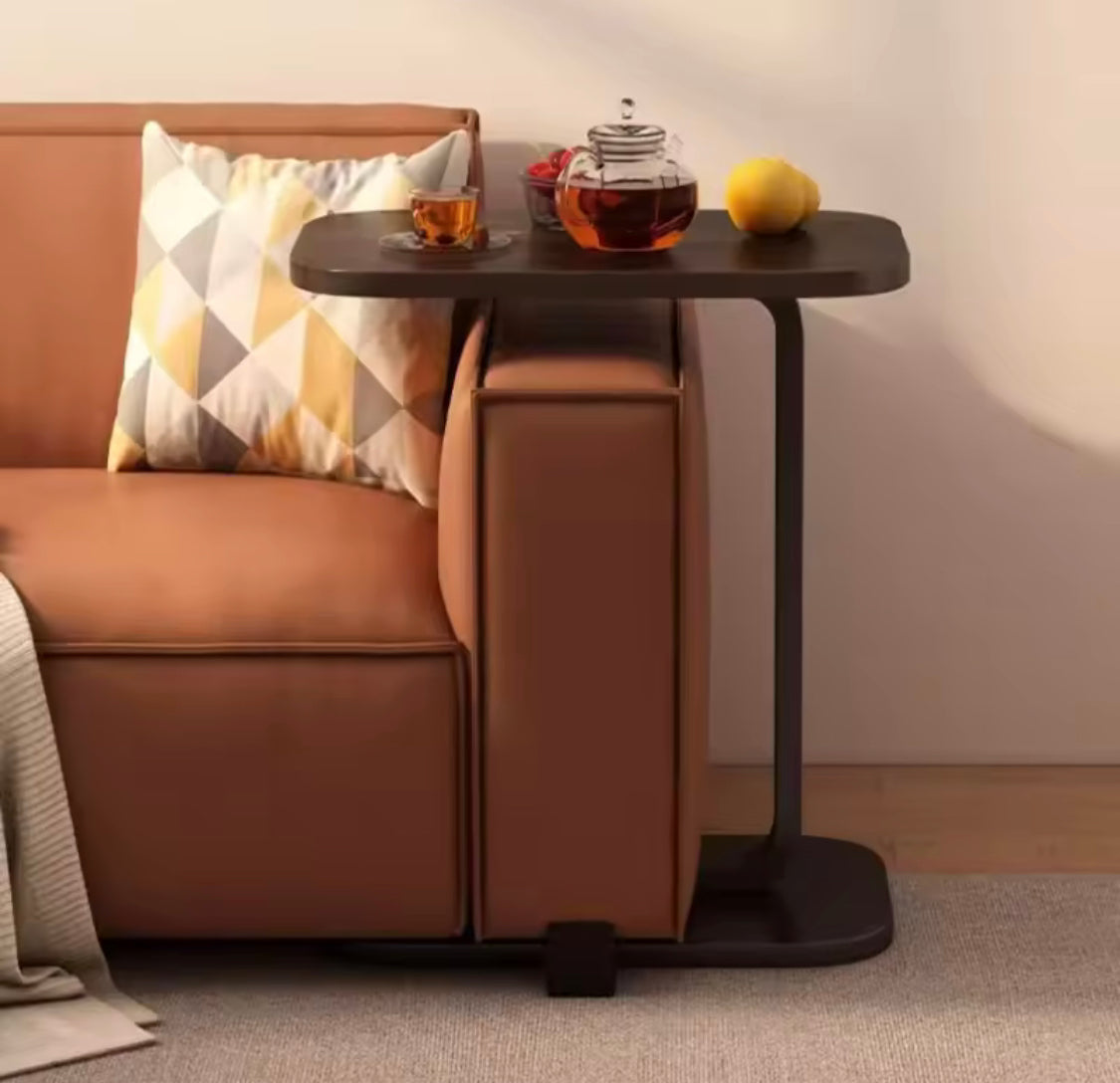 Multifunctional Wooden Beside Sofa Tables, Living Room Square Desk, Mini Bedside Coffee Table