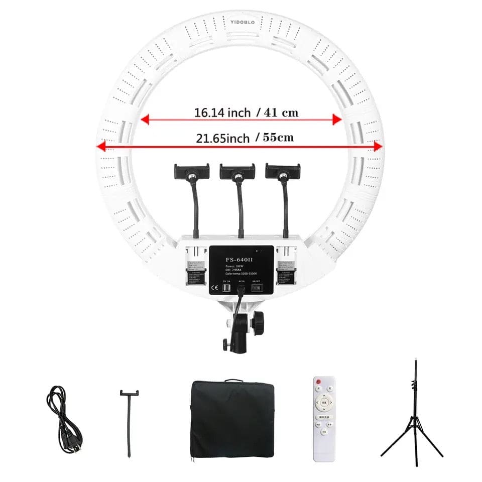 Professional Ring Light, 22inch Led Ring Lamp, Photographic Tiktok Lamp, Beauty Selfie Led Digital Ring Light, Photography Lighting with RC for Selfie YouTube Live Streaming