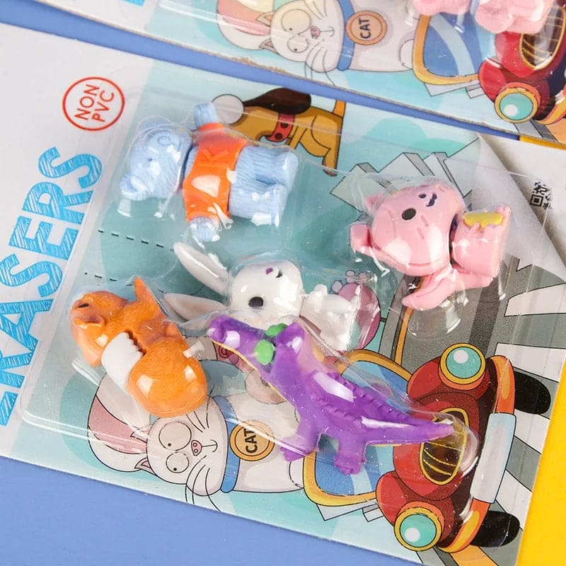Set Of 6 Cute Fancy Eraser, Cute Cartoon Pencil Eraser, Non Toxic Dessert Eraser for Kids, Children School College Office Supplies