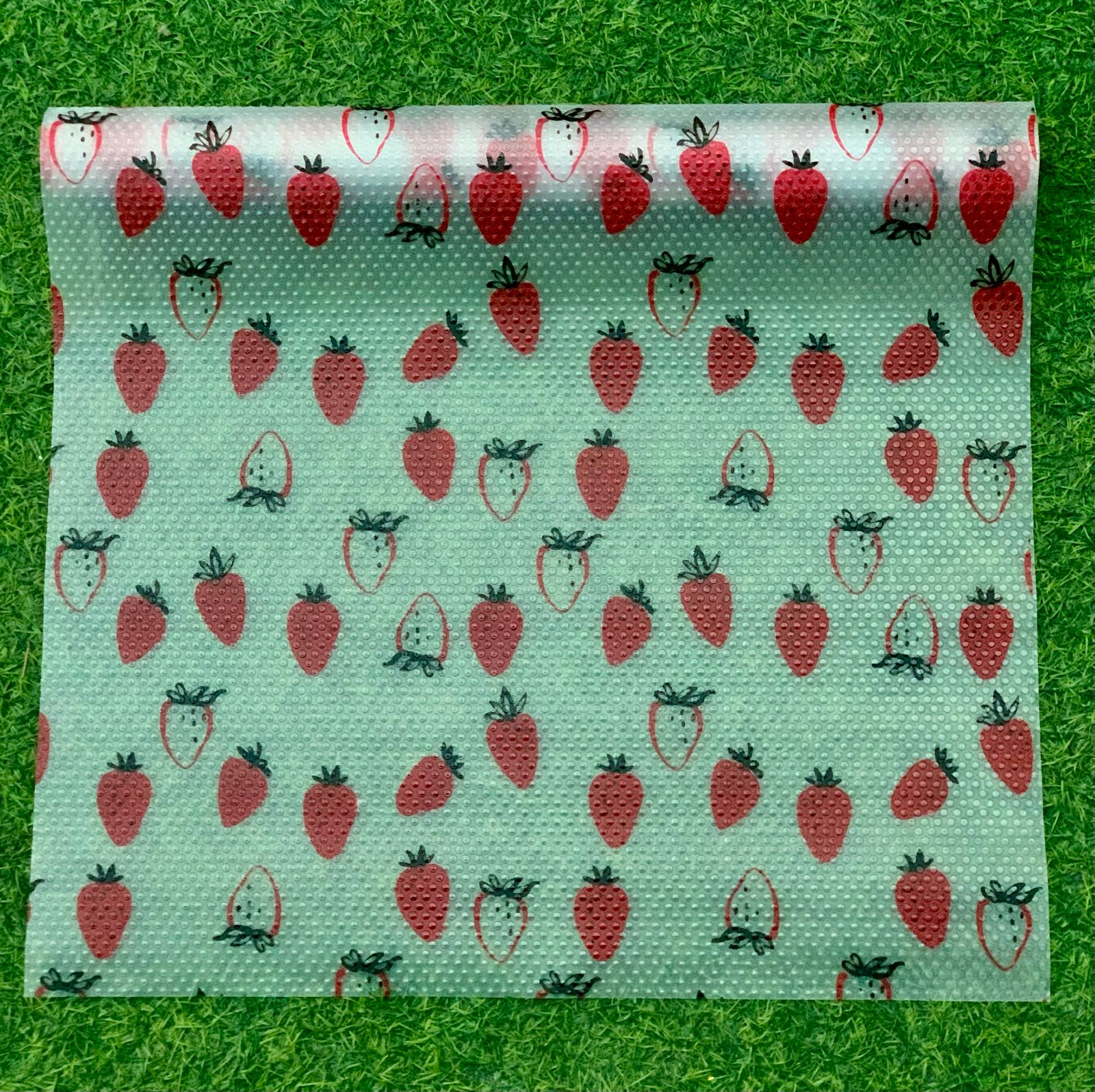 Printed Fridge Liner, Silicon Drawer Mats, Non-Adhesive Waterproof Kitchen Cabinet Liners, Multipurpose Anti Frost Waterproof Pad, Washable Cooler Liner for Home Kitchen