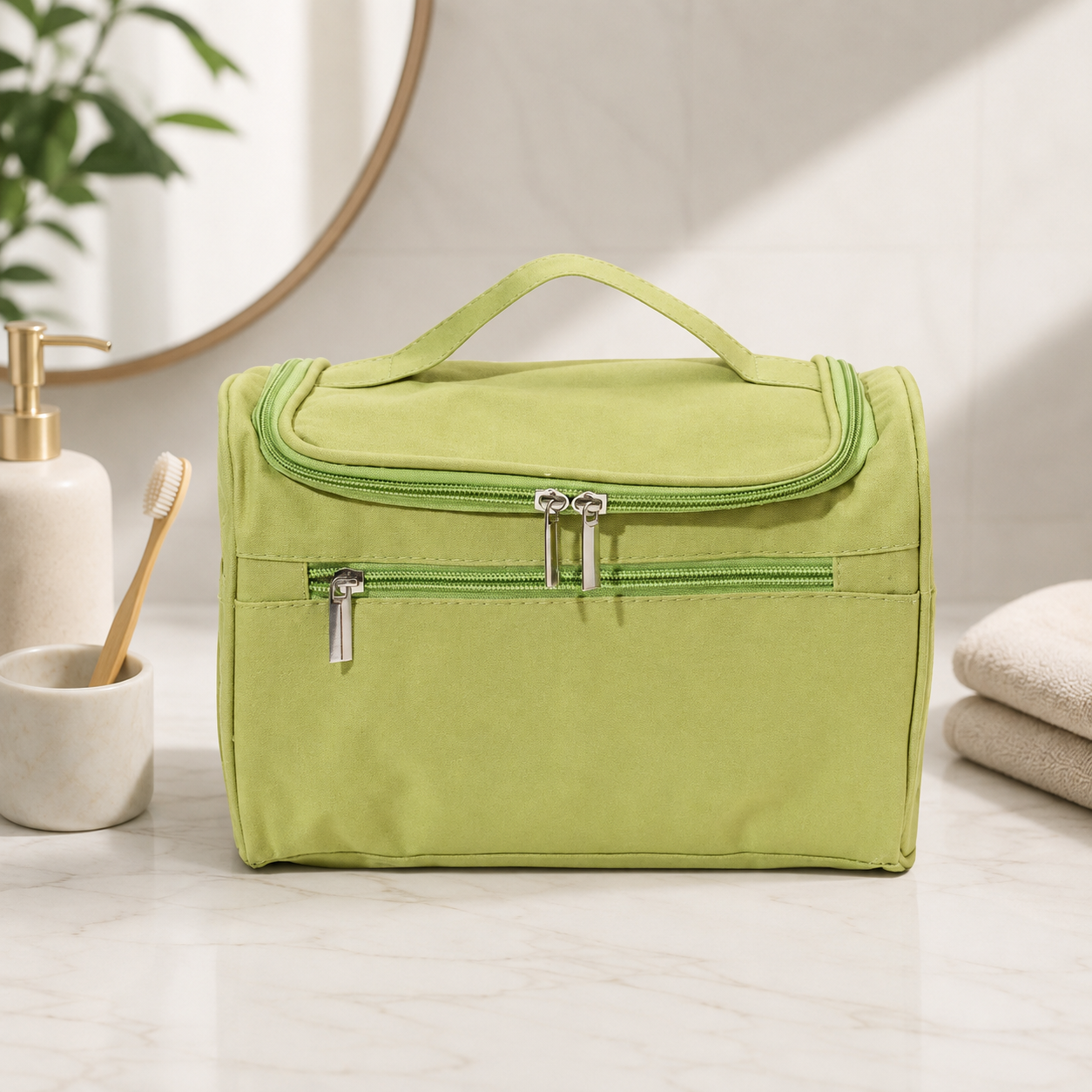 Portable Travel Toiletry And Makeup Bag, Travel Essentials Organizer Bag, Multi Compartment Travel Organizer, Travel Makeup Organizer Bag