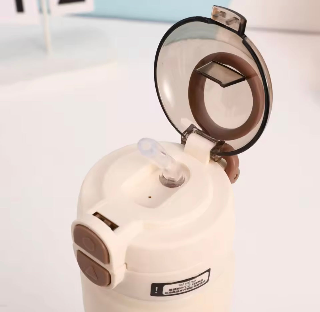 Portable Sports Water Bottle With Flip Lid, Large Capacity Handheld Student Insulated Mug, Stainless Steel Insulated Water Mug