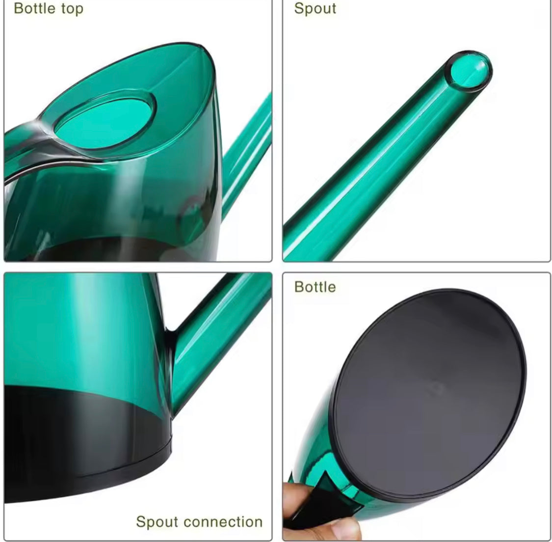 1.4L Transparent Long Spout Watering Kettle, Nordic Style Garden Watering Pot, Transparent Watering Pot, Small Watering Gardening Can, Multifunctional Long Spout Kettle For Watering Flower Plants