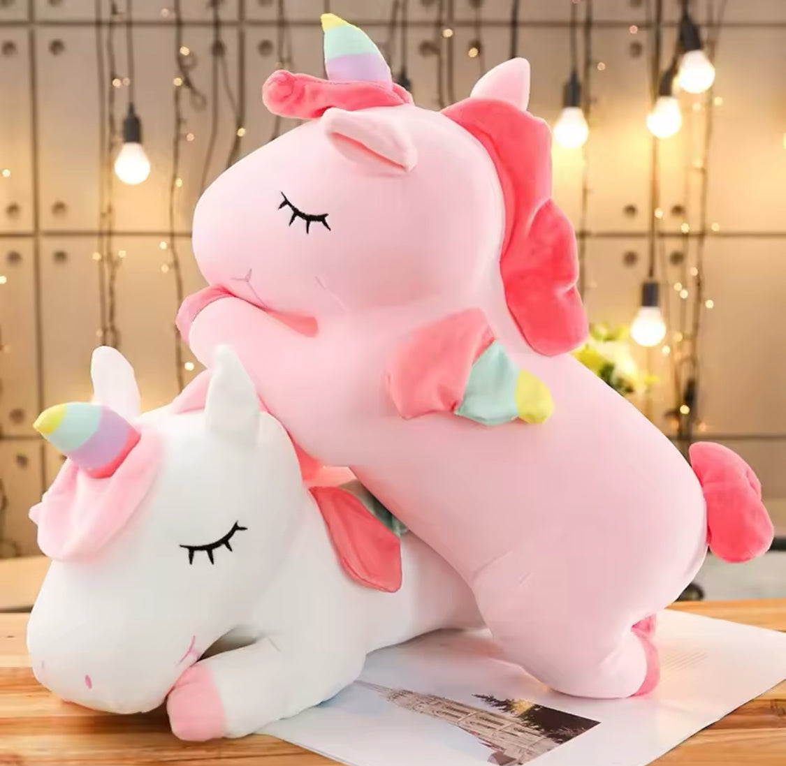 Kawaii Kids Unicorn Plush Toy, Soft Stuffed Unicorn Animal Doll
