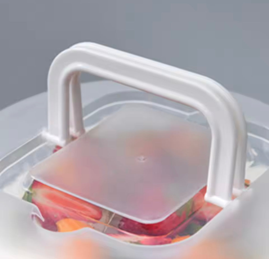 Transparent Airtight Round Cake Storage Box, Portable Muffins Dessert Carrier Box, Cake Carrier With Secure Locking Buckles