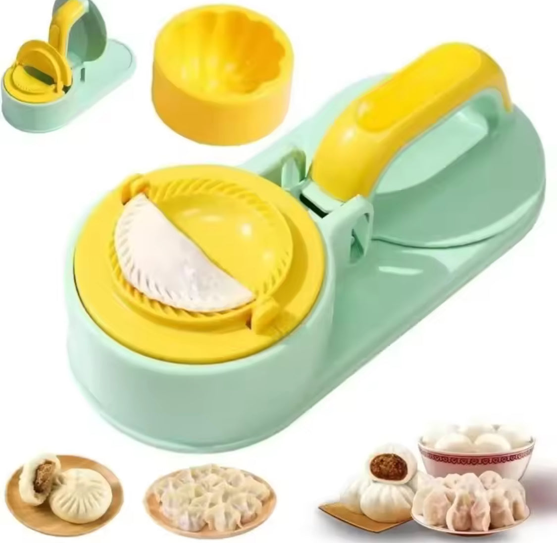 3 In 1 Kitchen Dumpling Mold, Dumpling Maker Mold, Dough Skin Molder Machine, Rolling Dough Dumpling Machine, Manual Tortilla Maker, Dough Pressing Tool, Kitchen Dumpling Making Tool
