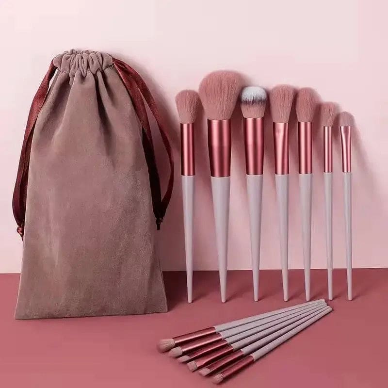 Set of 13 Spring Makeup Brush, Soft Fluffy Professional Kabuki Blend Shadow Makeup Brush, Foundation Blush Powder Eyeshadow Concealer Tools with Bag, Cosmetic Brush Pouch, Festival Beauty Cosmetic Tool, Premium Makeup Brush Set