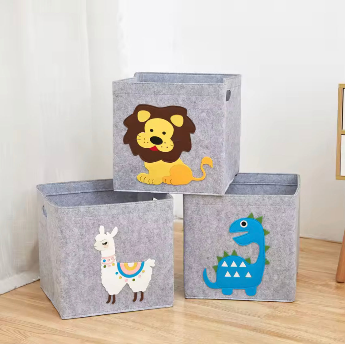 Kids Cartoon Storage Box, Kids Toys Storage Basket, Foldable Kids Toys Organizer, Cube Folding Toys Storage Box