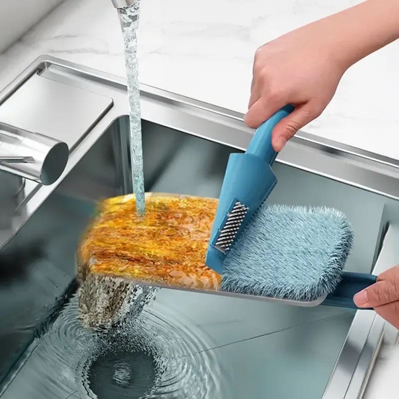 Multifunction Folding Cleaning Brush, Household Cleaning Wipe, Housework Desktop Fine Fiber Dust Sweep, Long Handle Rotatable Brush, Wipe Suspension Cleaning Brush, Soft Scraping Strip Brush, Microfiber Flat Floor Mop, Car Glass Cleaning Scraper Dust Mop