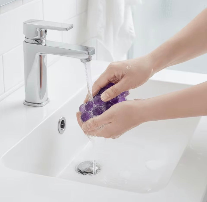 Cute Grape Shaped Hanging Bath Soap, 2 In 1 Hanging Grape Shape Soap With Air Freshener, Grape Scented Hanging Soap, Hanging Grape Freshness Soap