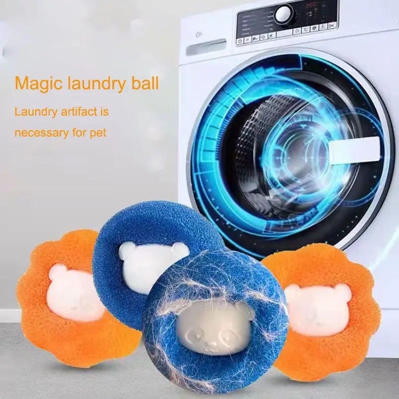 Set Of 5 Magic Laundry Ball, Clothes Hair Cleaning Ball, Cat Dog Hair Catcher Laundry Ball, Reusable Washing Machine Filter Wool Ball, Pet Fur Lint Catcher Laundry Ball, Clothes Underwear Wash Ball, Anti Winding Sticky Pet Hair Lint Washing Balls