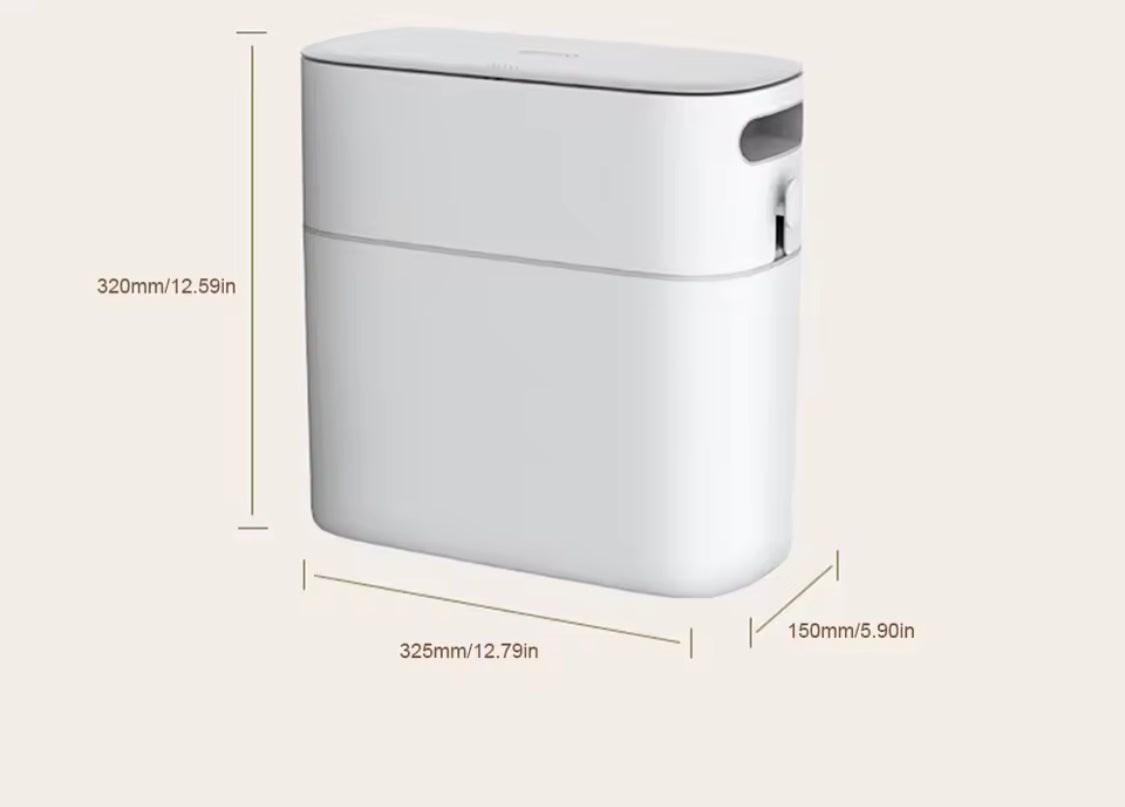 8L Smart Automatic Waste Bin, Smart Space Saving Kitchen Bin, Slim Automatic Trash Bin, Multi Purpose Smart Dustbin, Space Saving Kitchen Bin