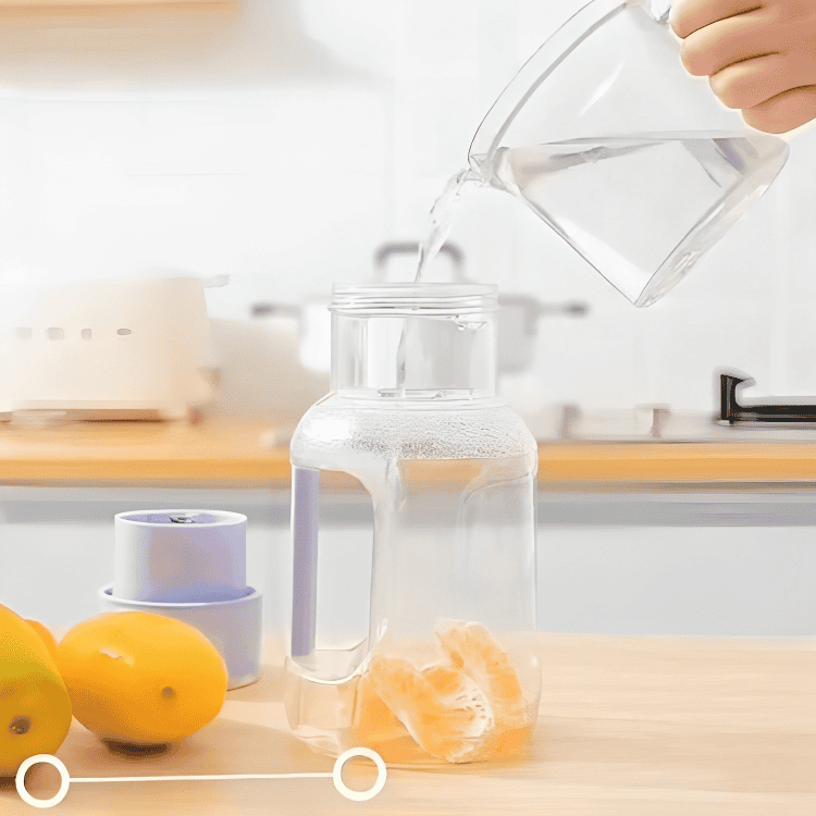 Electric Jug Blender, Cordless Barrel Juicer Portable Electric Juice Cup, Rechargeable Mini Juicer, 1600Ml Household Smoothies Personal Blender