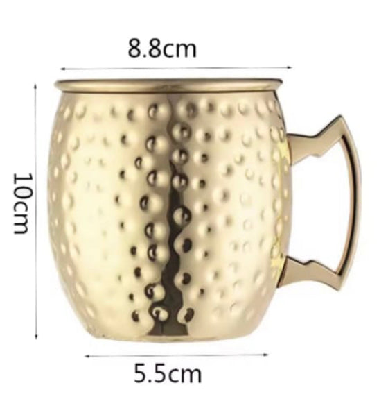 Stainless Steel Cocktails Cup, Russian Style Beverage Cup, Drinkware Party Cup