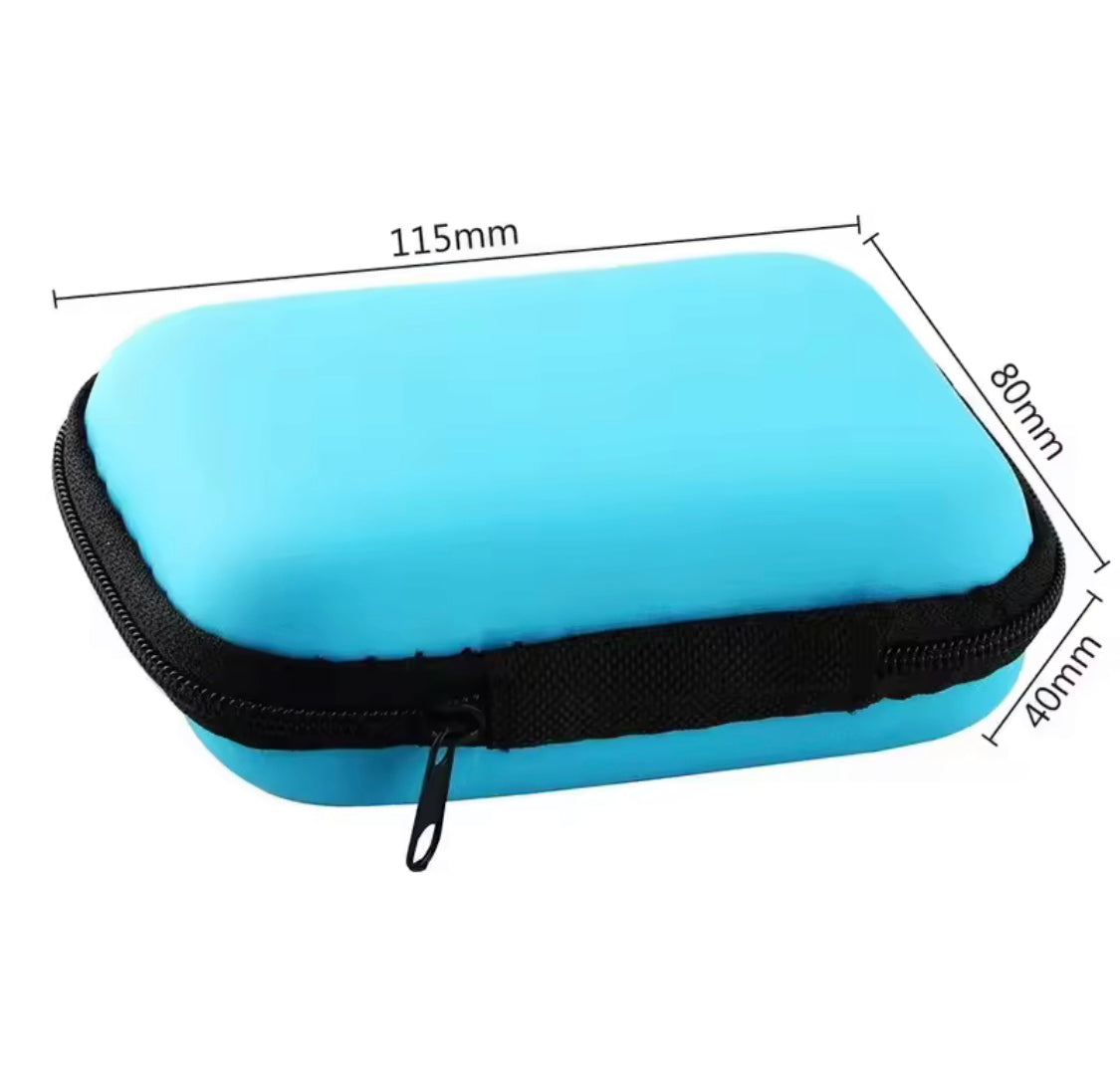 Portable Electronics Travel Organizer Case, Smart Gadget Vault, Pocket Tech Organizer, ZipTech Storage Case, Travel Tech Companion, Gadget Guard Mini Case