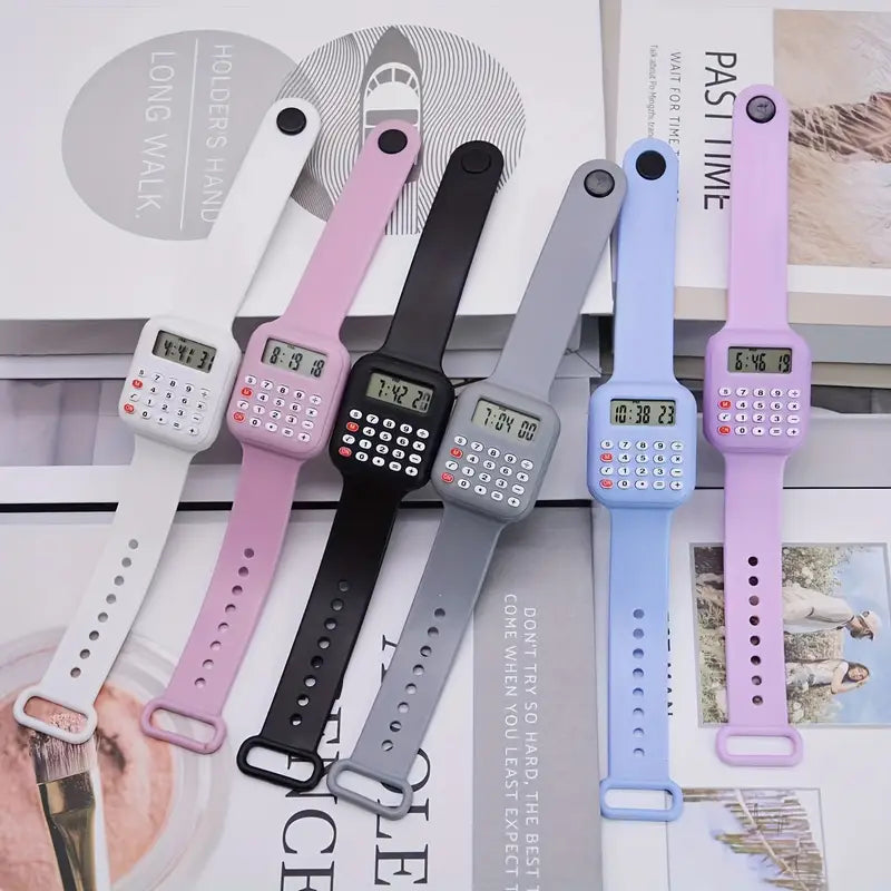 Mini Calculator Kids Wrist Watch, Smart Calculator Wristband, Calculator Wristband for Kids, Kids Digital Calculator Bracelet