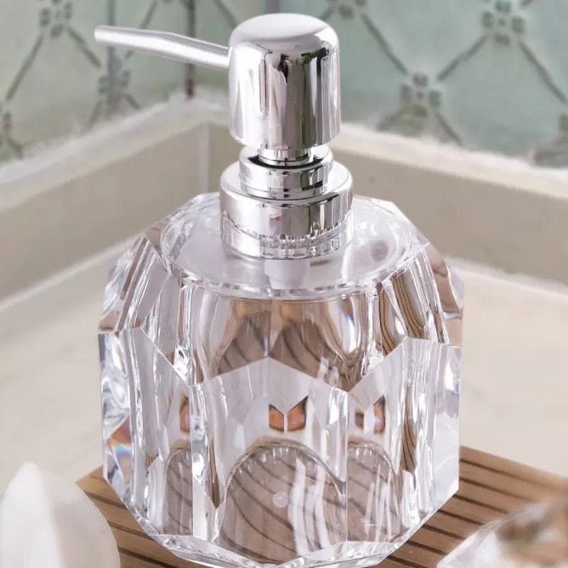 Acrylic Soap Dispenser Bottle, Household Soap Bottle, Shower Gel Shampoo Bottle, Glass Liquid Soap Dispenser, Soap Dispenser Pump For Bathroom And Kitchen, 180ml Hand Washer Bottle
