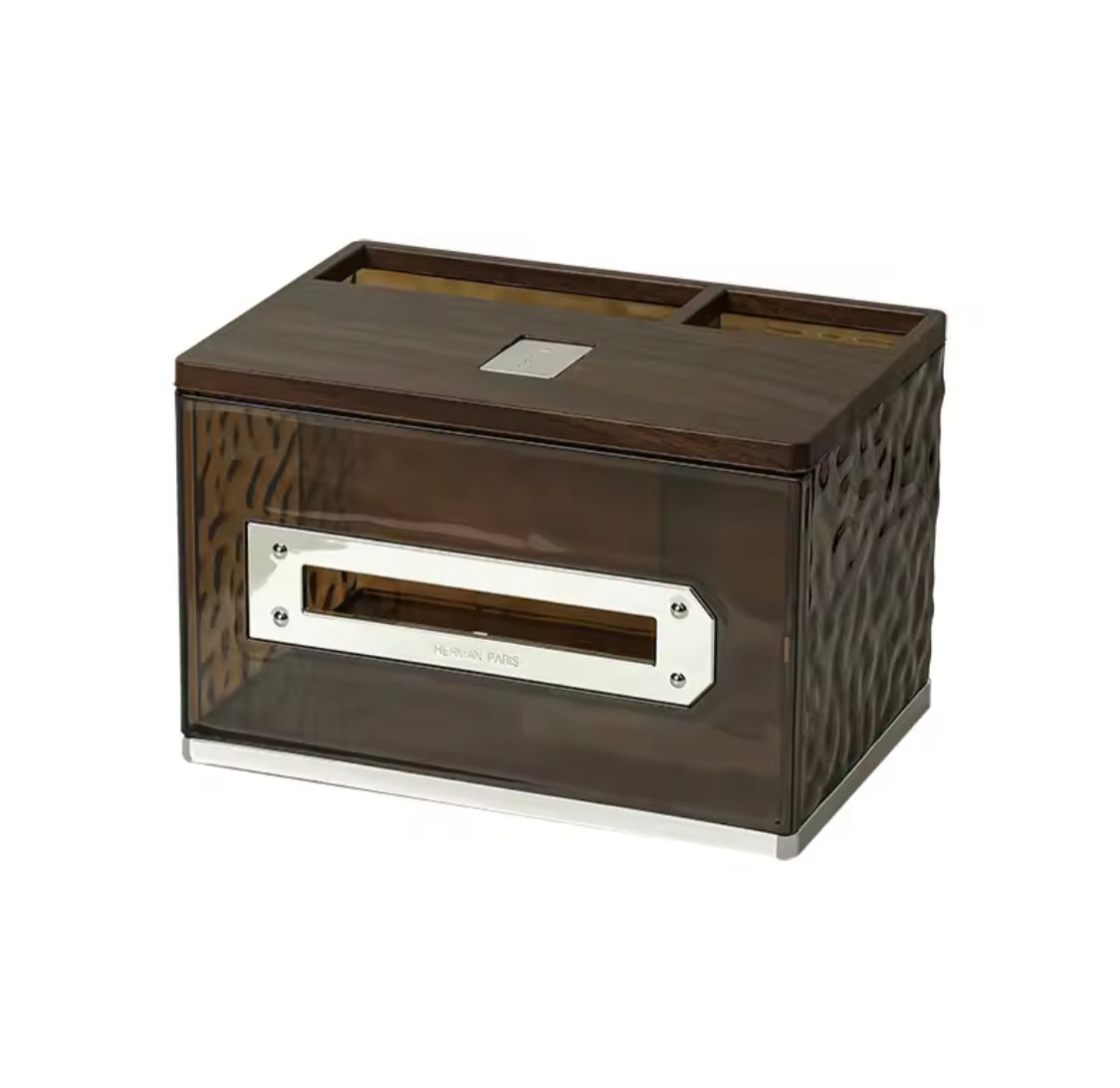Glacier Pattern Desktop Tissue Box, Countertop Remote Control Storage Box, Desktop Tissue Box With Storage Holder, Remote Holder