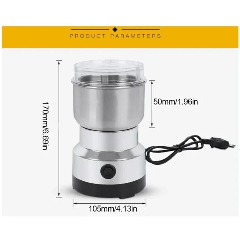 Nima Electric Grinder Blender, Portable Mini Electric Coffee Grinder, Spice Pepper Juicing Grinder, Kitchen Grain Machine, Multifunctional Smash Machine, Bowl Blender And Grain Mixer, Stainless Steel Mini Grain Mill