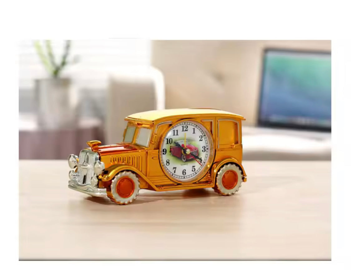 Retro Nostalgic Car Alarm Clock, Antique Engine Design Table Desk Decor, Antique Unique Classic Car Bedside Clock, Nostalgic Child Alarm Clock, Desktop Decor