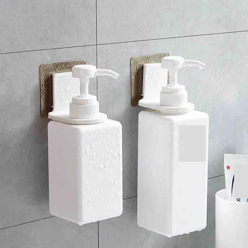 Set of Shampoo Hook, Multi Use Storage Hook, Self Adhesive Home Storage Hook, Multifunction Bottle Hanger, Wall Mounted Rack Hook, Bathroom Shower Gel Hook, Kitchen Liquid Soap Holder Rack