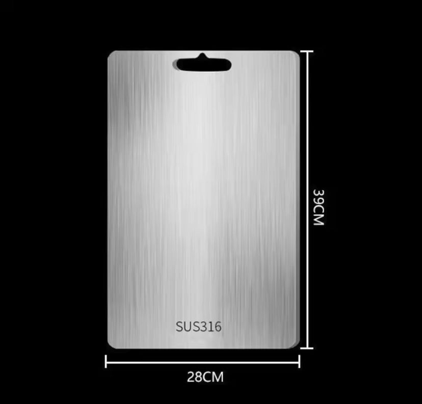 Stainless Steel Double Sided Cutting Board, Food Grade Cutting Board, Chopping Board, Kitchen Gadgets