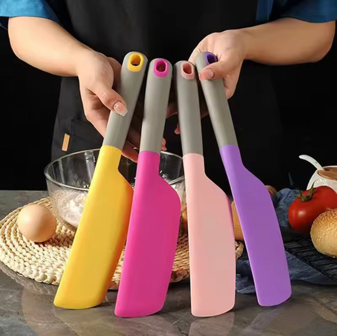 Heat Resistant Baking Spatula, Silicone Non Stick Scraper, Silicone Mixing Spatula For Baking, High Quality Silicone Spatula