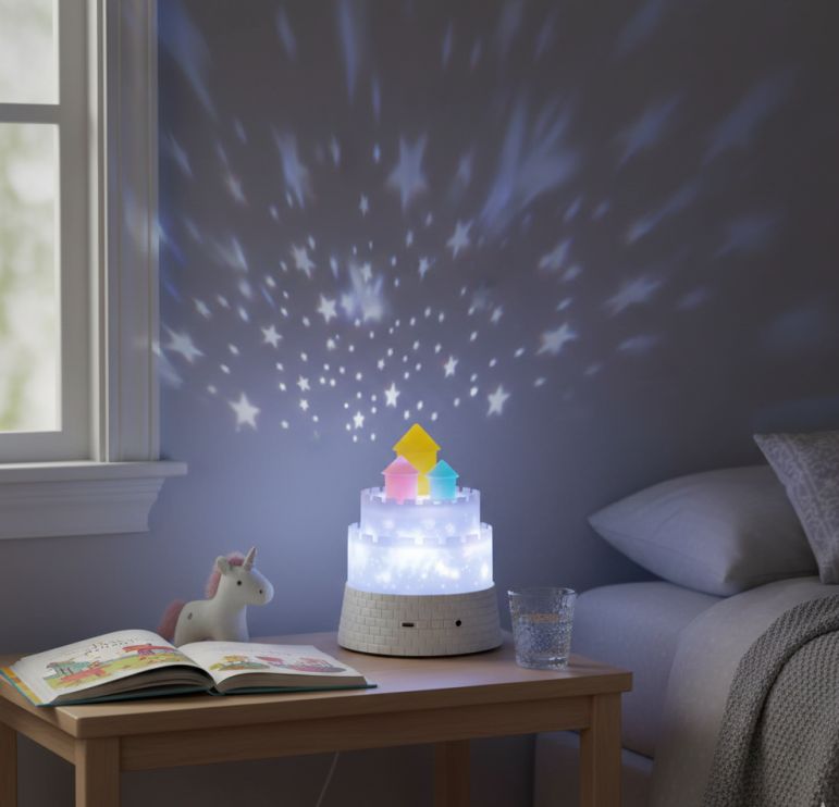 Kids Unicorn Castle Projector Lamp, Galaxy Star Remote Projector Light, Kids Room Decor LED Projector