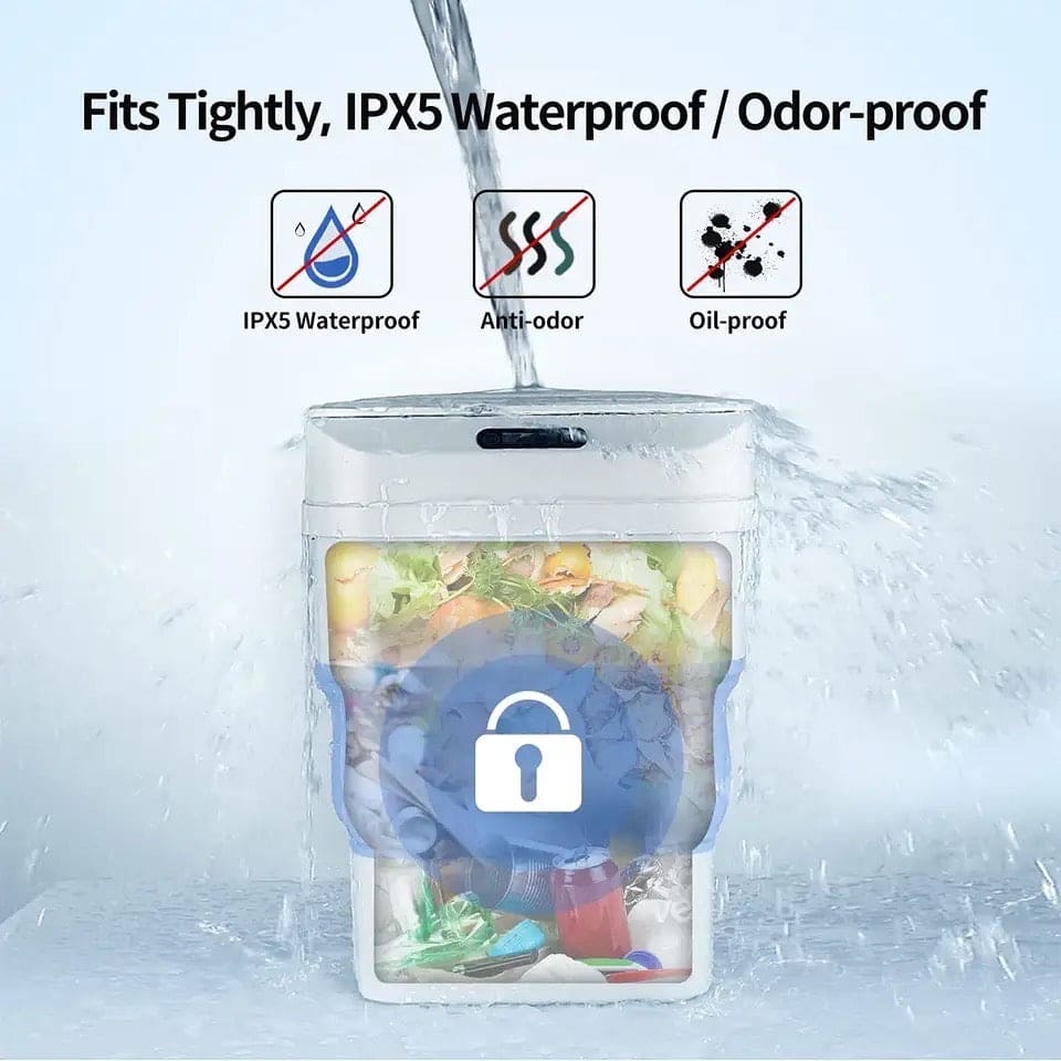 Smart Trash Can With Lid, Touchless Automatic Motion Sensor Trash Bin, Foldable Mini Trash Can, Collapsible Trash Bin, Creative Household Bathroom Garbage Storage Box, Waste Bin Garbage Can