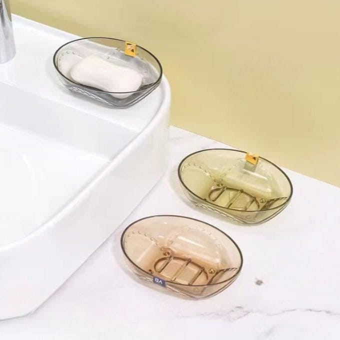 Transparent Soap Plate, Seamless Drain Soap Holder, Kitchen Bathroom Drain Soap Rack, Creative Soap Dish Holder, Perforated Suction Cup Soap Dish, Toilet Shower Non-slip Drain Soap Case, Creative Sucker Soap Box