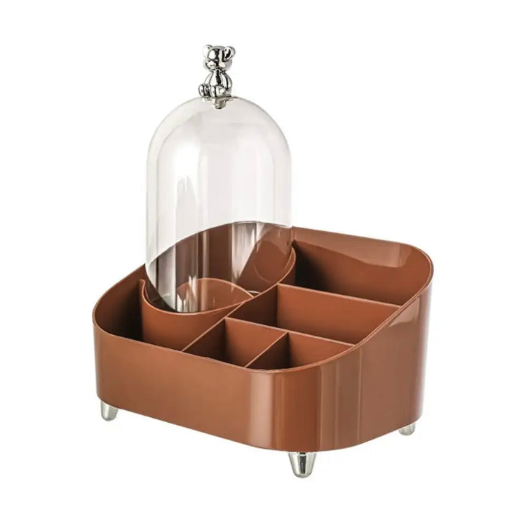 Multifunctional Makeup Storage Box, Large Capacity Desk Organizer Cosmetics Brushes, Makeup Organizer Durable Space Saving