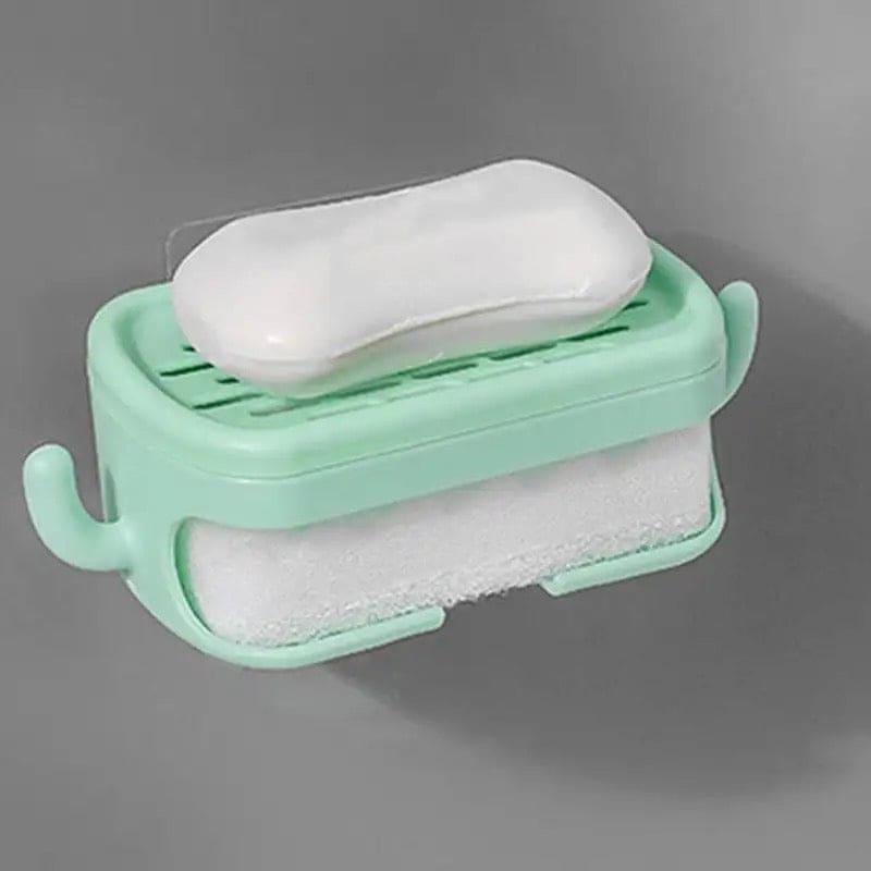 Soap Dish With Drain, Bar Soap Holder, Double-layer Soap, Plastic