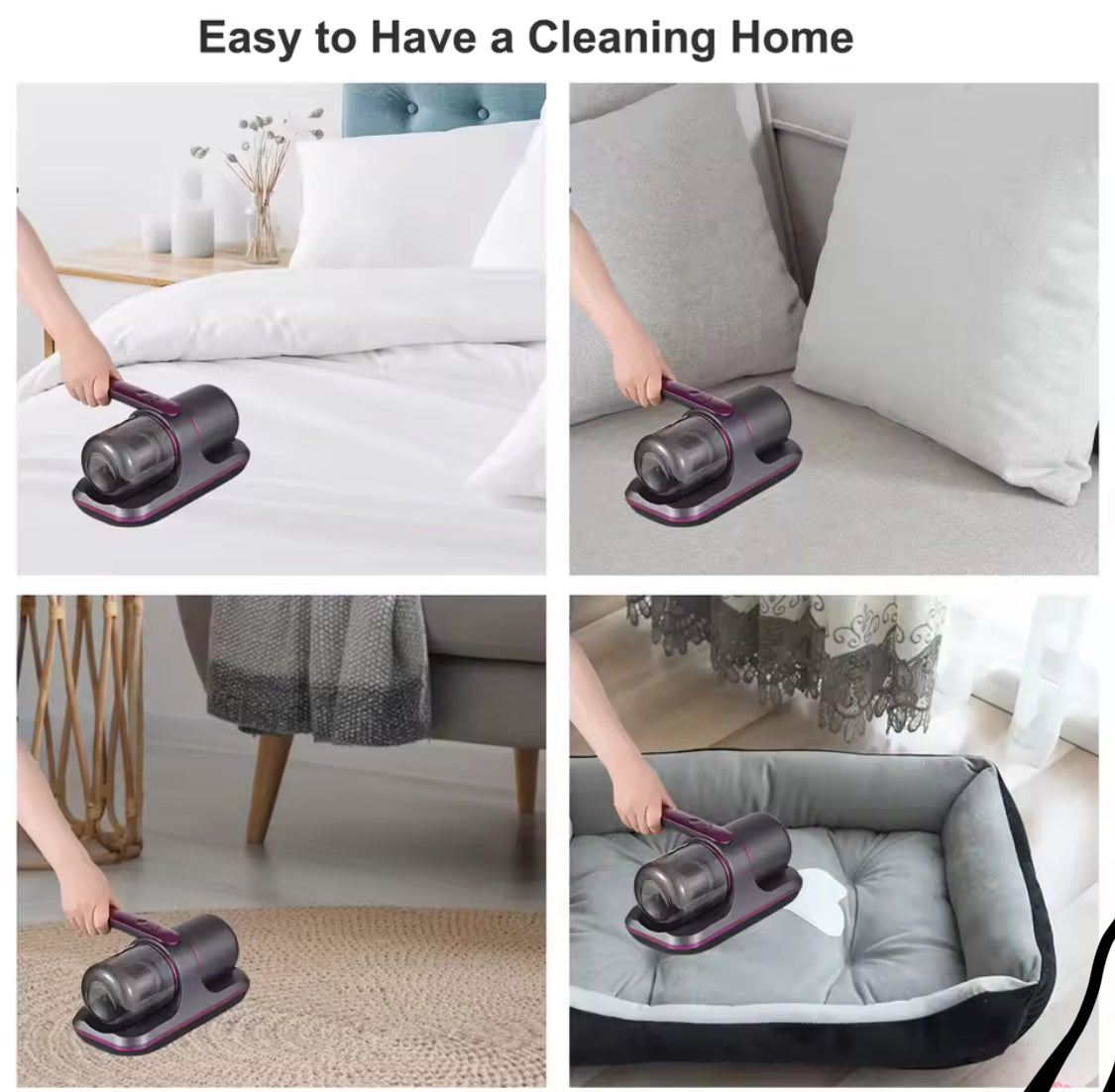 1pc Household Vacuum Cleaner, Deep Clean Ray, Dust & Mite Eliminator, UV Deep Cleaner Machine