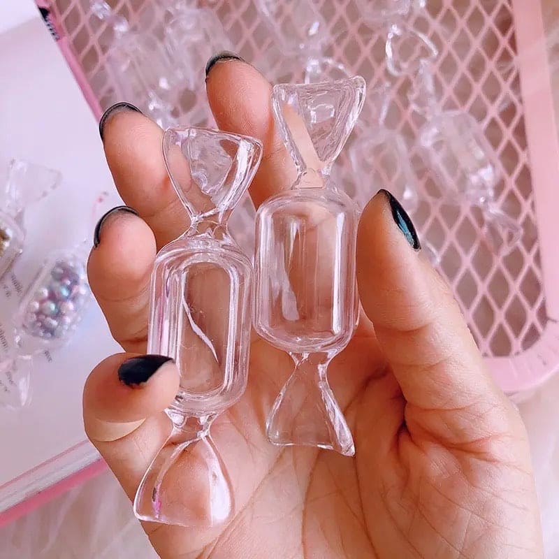 Candy Shaped Storage Box, Mini Clear Jewelry Case for Storage, Transparent Small Items Jewelry Pills Pack, Mini Jewelry Organizer, Multipurpose Mini Item Organizer, Travel Plastic Beads Jewelry Storage