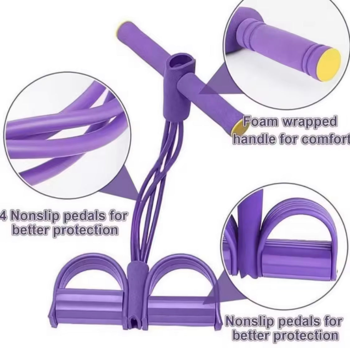 Exercise Padel Puller Band, Yoga Elastic Pull Rope, Fitness Resistance Band, Sit Up Exercise Equipment