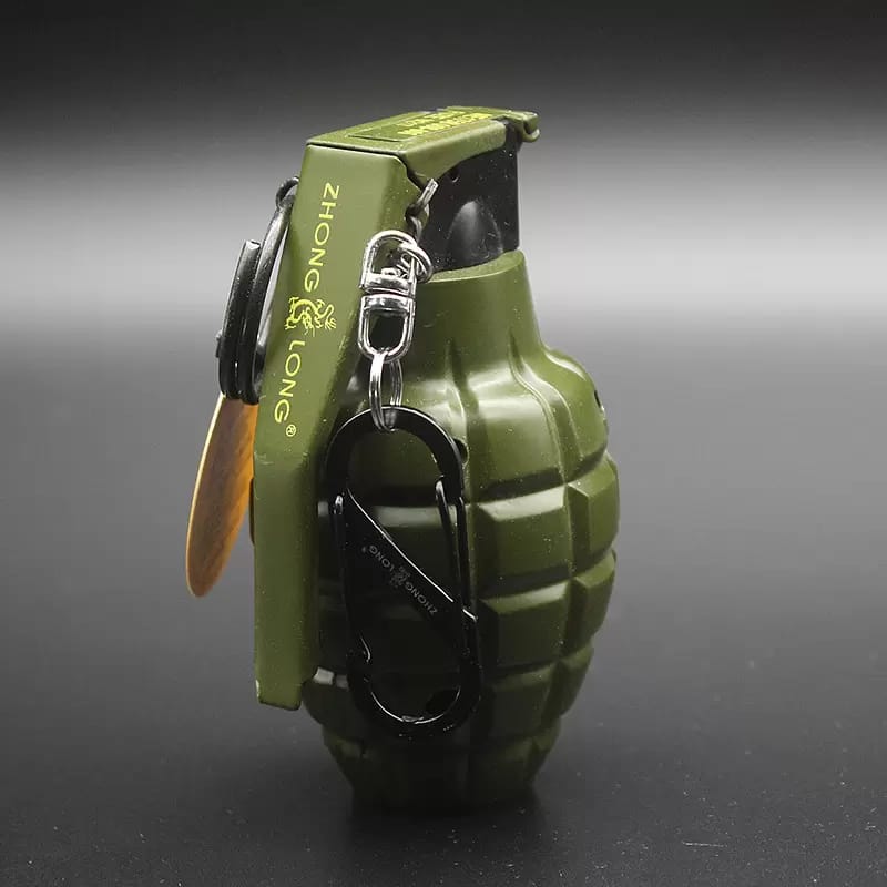 Grenade Model Windproof Lighter, Portable Metal Keychain Windproof Lighter, Cigar Cigarettes Lighters