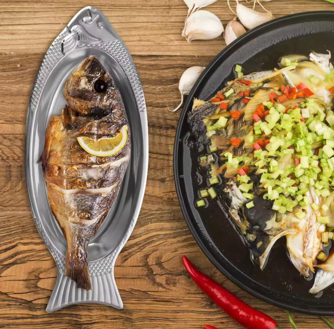 Creative Fish Shaped Plate, Non Stick Easy Clean Serving Tray, Kitchen Gadgets