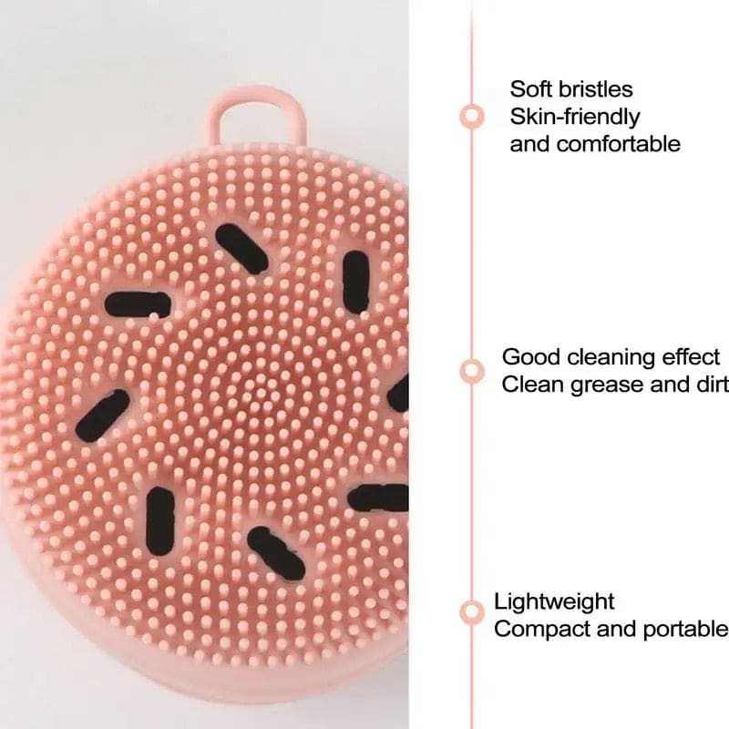 Macaron Face Scrubbing Brush, Manual Silicon Face Wash Scrub, Exfoliating Cleaning Pad, Face Wash Scrub Cleanser, Skin Care Beauty Tools, Multifunctional Face Wash Massage Brush