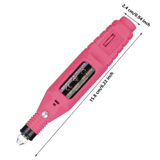 Electrical Nail Manicure Kit, 6 in 1 Nails Tool Kit, Nails Filer Kit, Multifunctional Nails Manicure Pedicure Tools Kit, Nails Acrylic Filer Tool