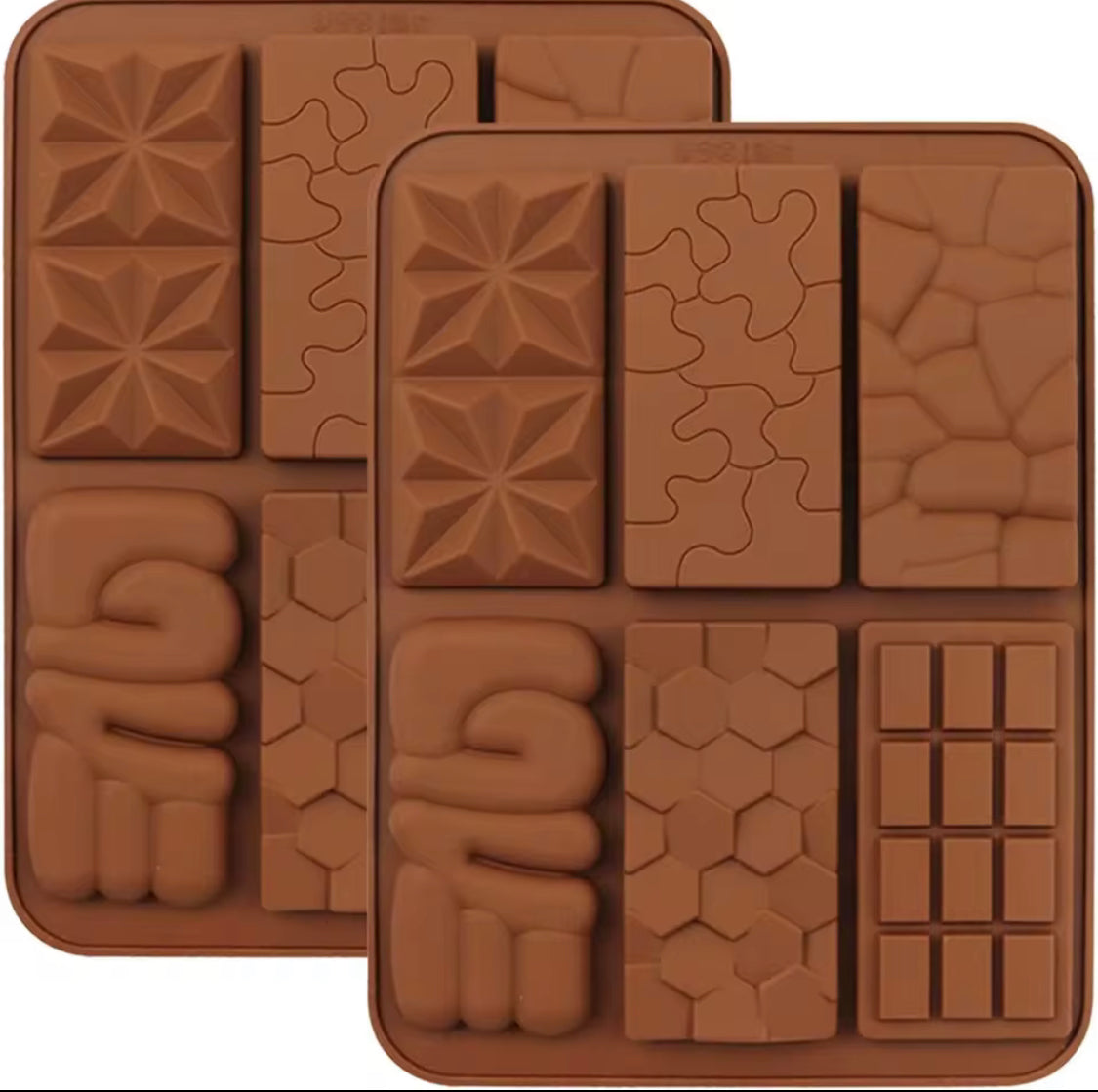6 Grids Mini Rectangular Silicone Chocolate Mold, Easy Release Rectangle Chocolate Mold, Non Stick Silicone Mold