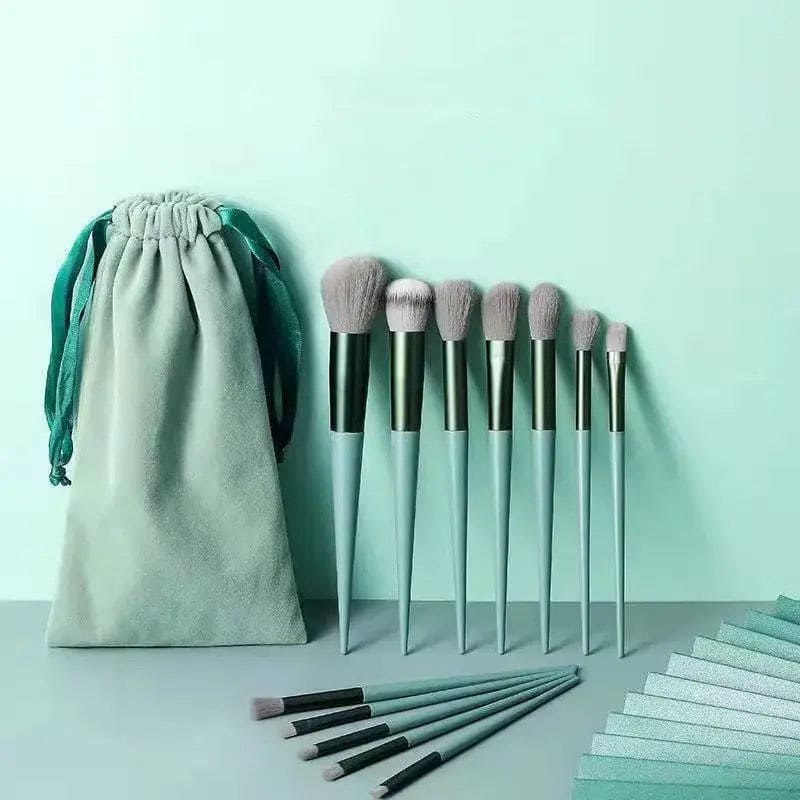 Set of 13 Spring Makeup Brush, Soft Fluffy Professional Kabuki Blend Shadow Makeup Brush, Foundation Blush Powder Eyeshadow Concealer Tools with Bag, Cosmetic Brush Pouch, Festival Beauty Cosmetic Tool, Premium Makeup Brush Set