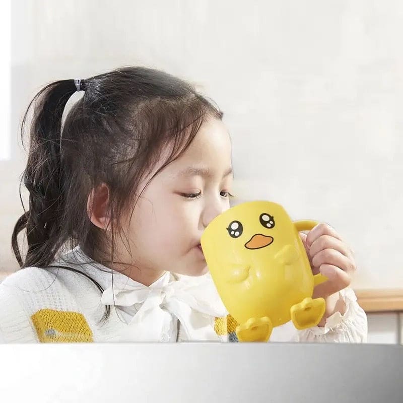 Duck Mouthwash Cup, Bathroom Tumbler Toothpaste Holder With Handle, Mouthwash Home Travel Cups, Cute Children Toothbrush Clean Cup, Baby Toothbrush Mug