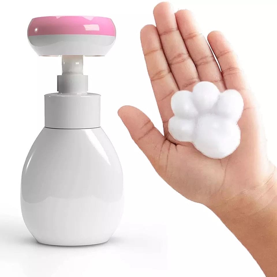 Children Soap Dispenser, Flower Shaped Foam Dispenser, Flower Stamp Foaming Hand Dispenser For Kids, Pump Container Foaming Bottle Liquid, tamp Hand Soap for Kitchen Bathroom, Petal Mousse Foam Hand Soap