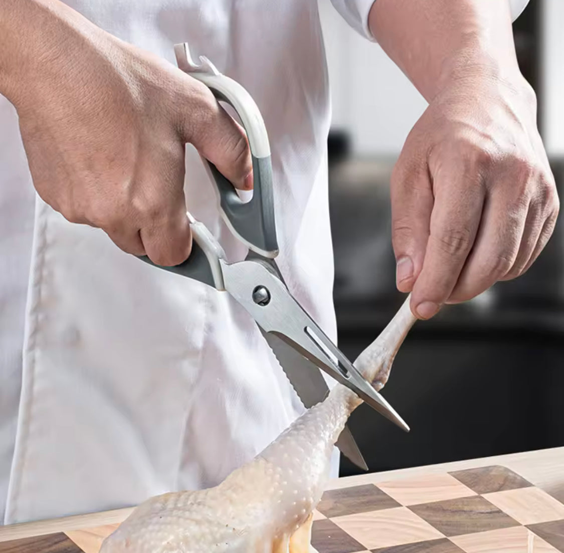 6 In 1 Multifunctional Kitchen Scissors, BBQ Meat Cutting Scissors, Kitchen Food Scissors