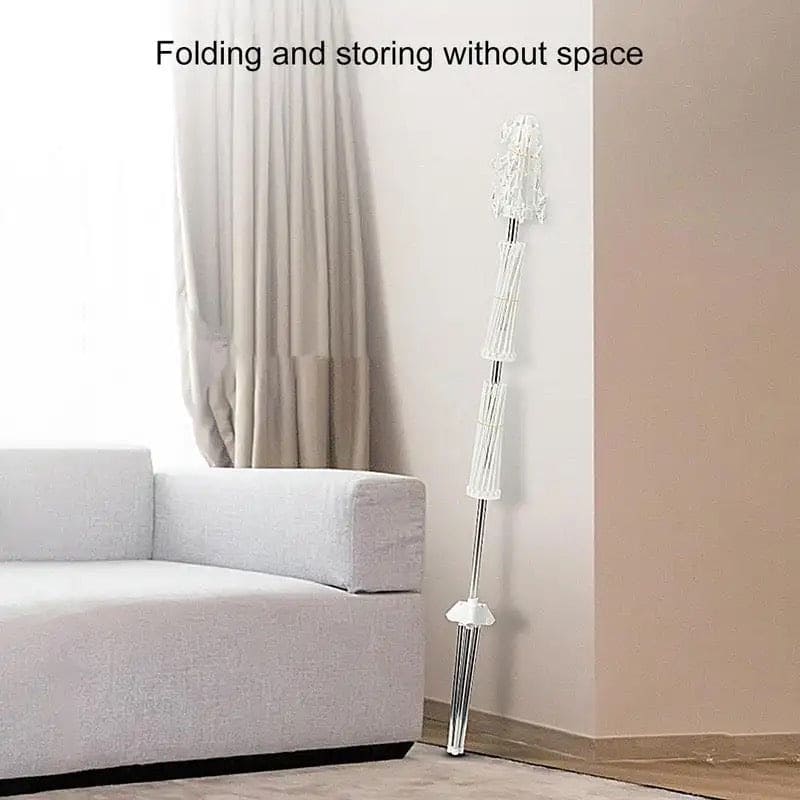 3 Tier Horse Drying Rack, Collapsible Clothes Drying Rack, Foldable Standing Laundry Stand, 360 Rotatable Tripod Airer For Clothes, Stainless Steel Frame Clothing Drying Rack, Balcony Laundry Hanger Organizer, Indoor Outdoor Garment Aire Stand