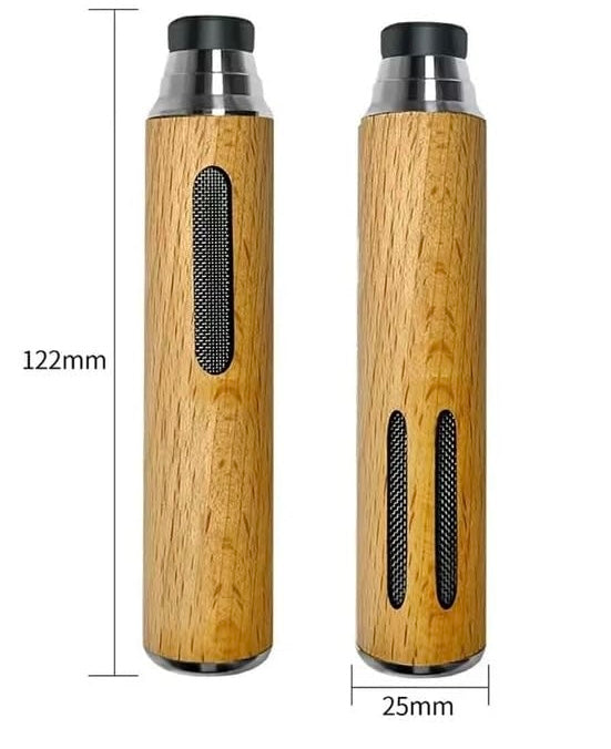 Portable Wooden Design Cigarette Holder, Leakage Proof Car Cigarette Holder, Mini Handheld Cigarette Ashtray, Reusable Cigarette Holder