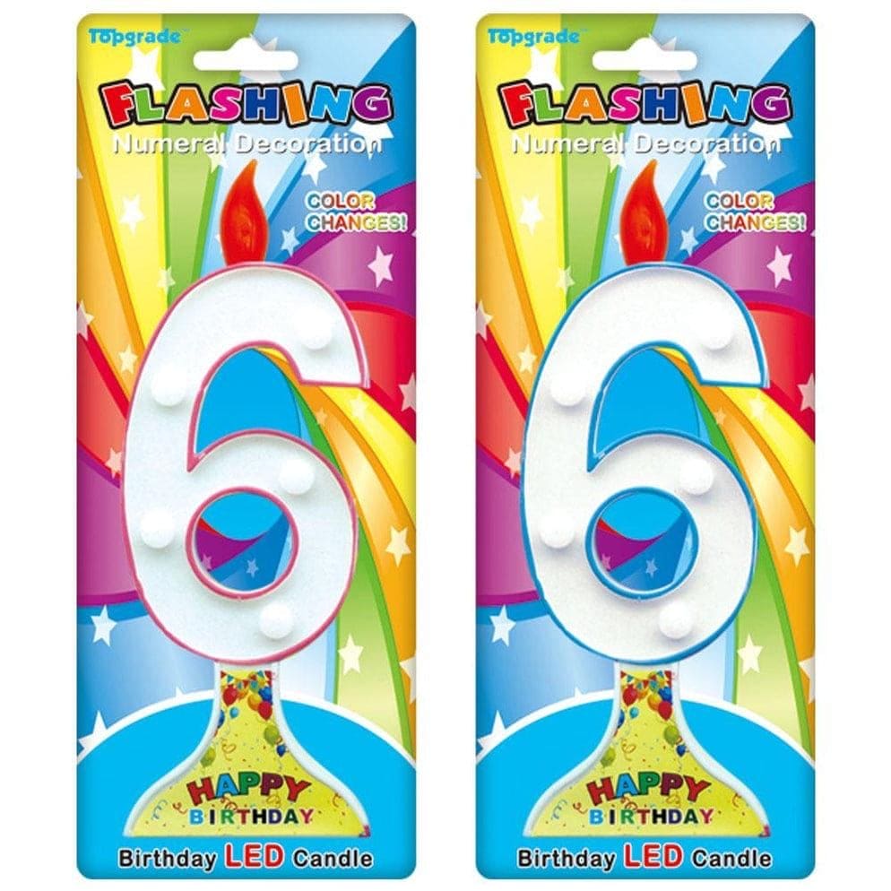 Birthday Flashing Candles, LED Birthday Candles, Numerical Cake Decorations Candles, Colorful Cake Topper Numbering Candles, Multicolor Flashing Cake Candles