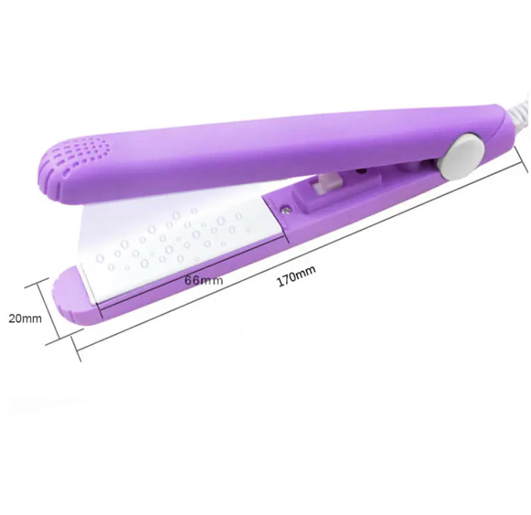 Mini Electric Hair Straightener, Small Power Plug Curling Hair Straightener, Portable Hair Curling Iron Machine Mini Electric Hair Straightener, Small Power Plug Curling Hair Straightener, Portable Hair Curling Iron Machine